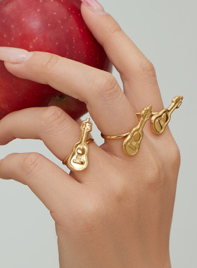 小众摇滚嘻哈吉他指环时尚复古不