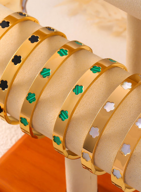 欧美简约个性优雅白海贝花朵饰品