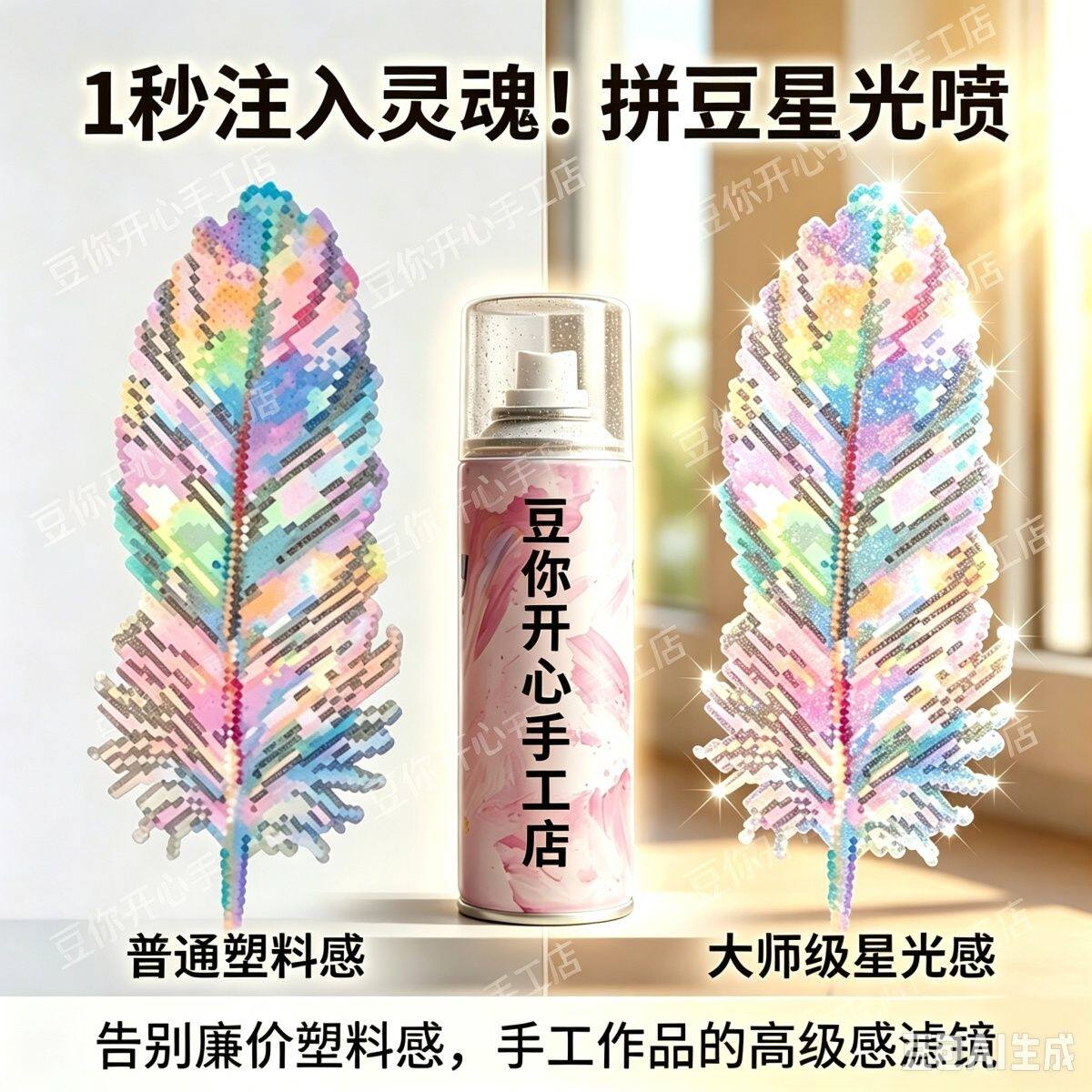 拼豆星光喷手工制作DIY