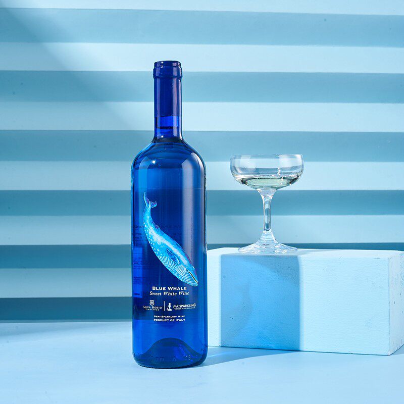 意大利进口蓝鲸甜白葡萄酒莫斯卡托气泡起泡酒