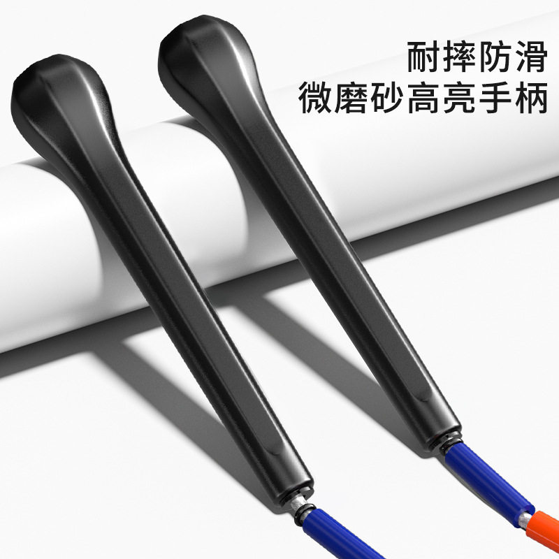 花式光面硬竹节跳绳中小
