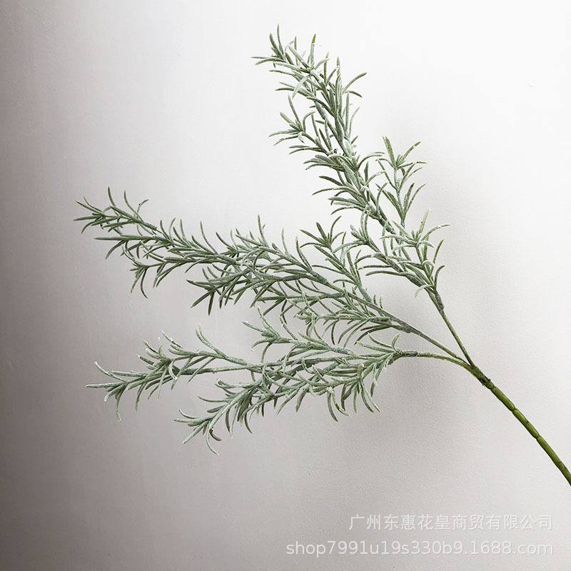 植毛香草叶仿真花绿植假