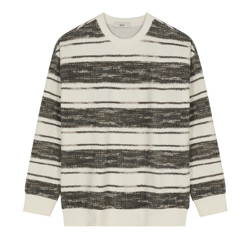 2025秋男士卫衣打底衫撞色条纹