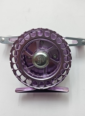 钓力德龙泉带卸力筏钓轮左手右手海钓筏钓排钓筏轮粉紫色银色