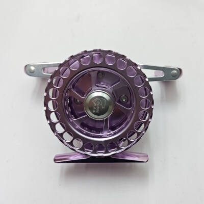 钓力德龙泉带卸力筏钓轮左手右手海钓筏钓排钓筏轮粉紫色银色