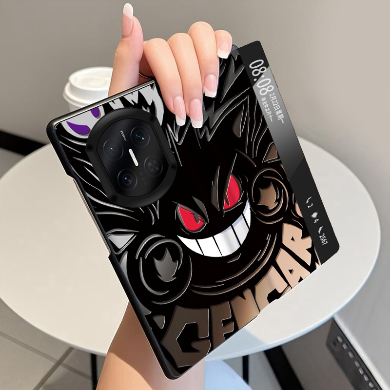 暗影幽灵适用华为MateX7手机壳翻盖全包皮套MateX6折叠屏磁吸智能视窗MateX5中轴MateX3铰链MateX2保护套