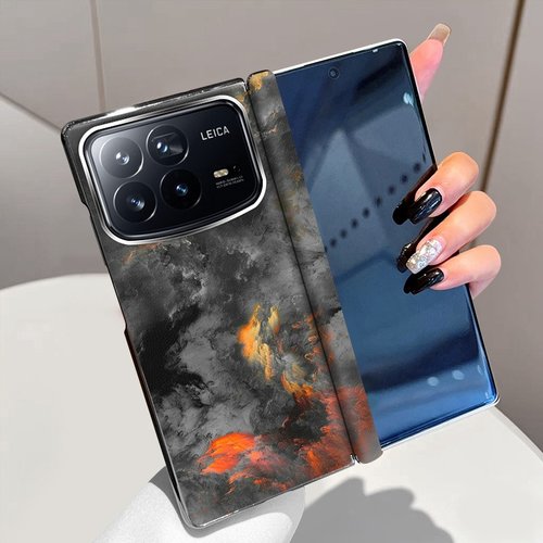 云雾适用小米MixFold4手机壳磁吸中轴全包铰链Mix Fold4折叠屏电镀手机套Fold4高级新款超薄防摔保护套