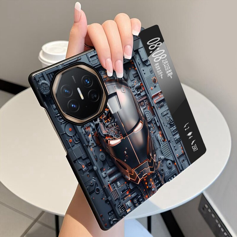 机械之心适用华为MateXTs非凡大师手机壳磁吸翻盖智能休眠视窗MateXT三折叠皮套个性潮牌全包防摔保护套