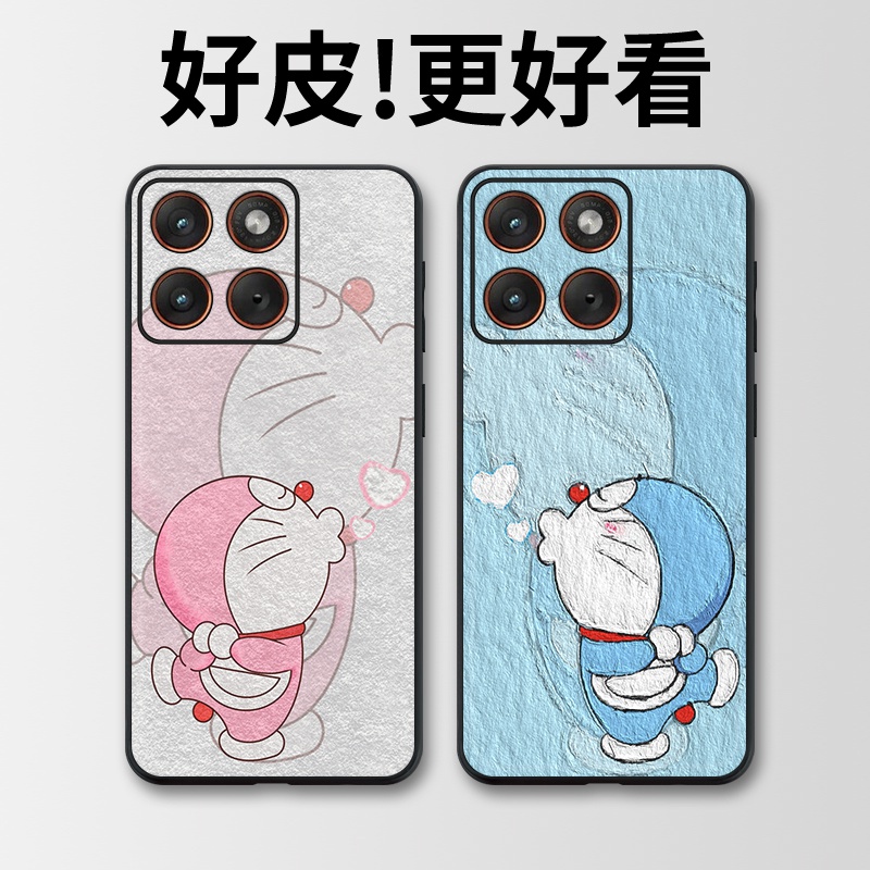 甜蜜哆啦适用摩托罗拉X70Air手机壳Edge60Pro皮革Edge60s个性X50Ultra潮牌Edge60全包X30Pro防摔S30保护套