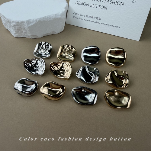 Colorcoco小香风异形金属纽扣