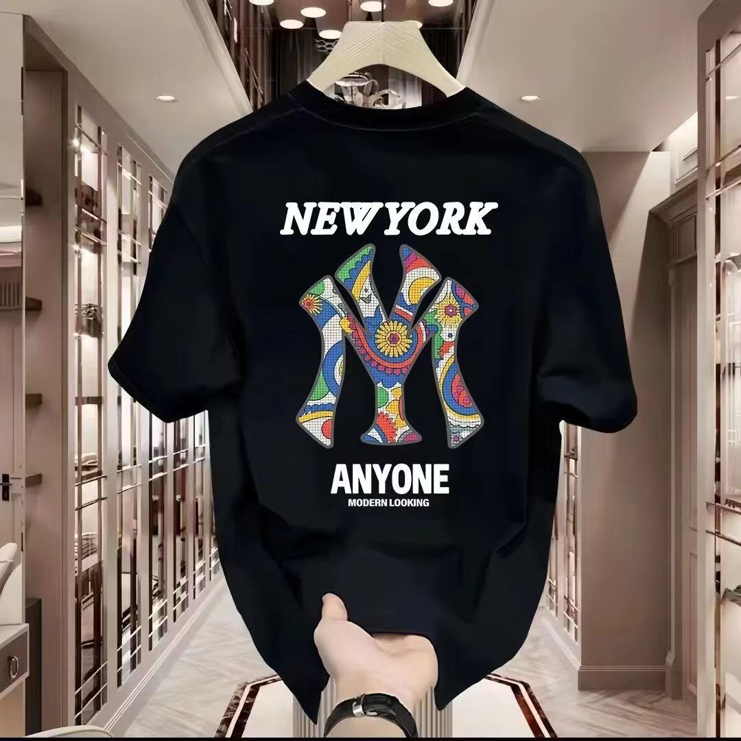 特大码胖子100斤-400斤可穿胖子短袖t恤男运动潮牌宽松加肥加大