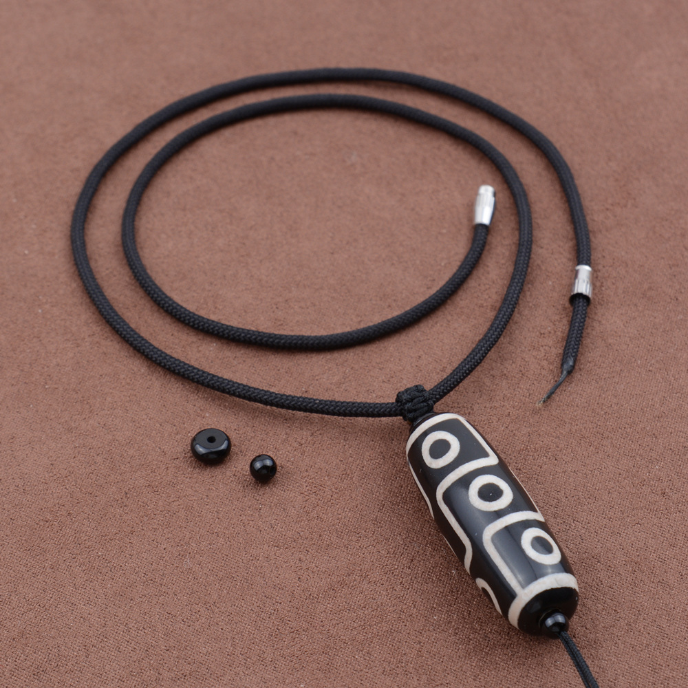 天珠专用高端挂绳横穿男士高级竖穿吊坠绳子项链绳女款锁骨绳配绳