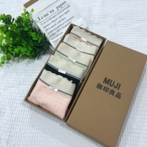 无印良品MUJI内裤女纯棉100%全棉裆抗菌女生女士中腰无痕透气三角