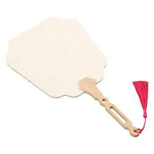 加厚双面空白漆扇鎏金宣纸团扇古风半生熟宣卡纸扇面绘画书法专用纸扇子漂漆儿童手绘团扇画扇面手工diy