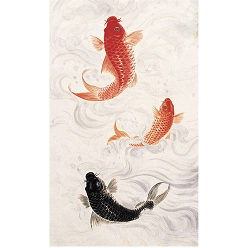 鲤鱼跃龙门diy数字油彩画