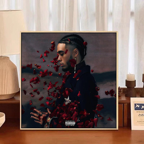 Thome偷米音乐专辑封面diy数字油画手绘填色丙烯油彩画礼品手工画