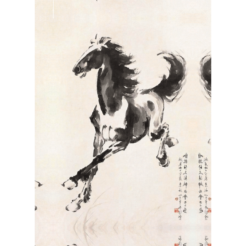 diy大本营徐悲鸿骏马填充油彩画