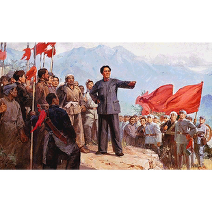 南昌起义 各时期经典画面diy数字油画手绘填色油彩画缅怀历史画