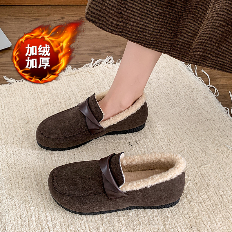 踩屎感老北京棉鞋女加绒妈妈鞋