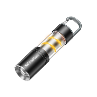 多功能强光手电筒超亮户外远射露营暖光氛围灯小便携可充电长续航