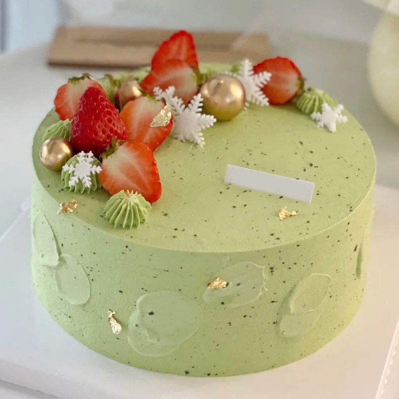 抹茶生日蛋糕网红创意定制男女儿童蛋糕全国同城配送深圳广州北京