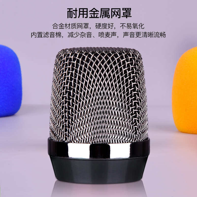 山水K6无线话筒麦克风一拖二专业唱歌万能通用高端家用户外k歌KTV