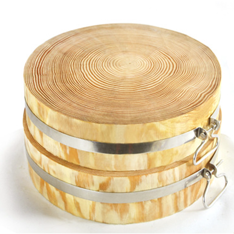 松木菜板圆形老年树实木整木家用环保抗菌防霉案板菜墩厨房切菜板