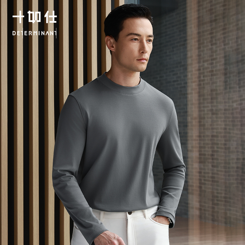 半高领羊毛T恤打底内搭套头