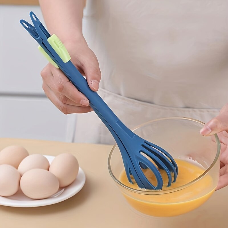 三合一打蛋器搅拌器捞面条夹鸡蛋家用厨房手动搅拌器多用食物抓勺
