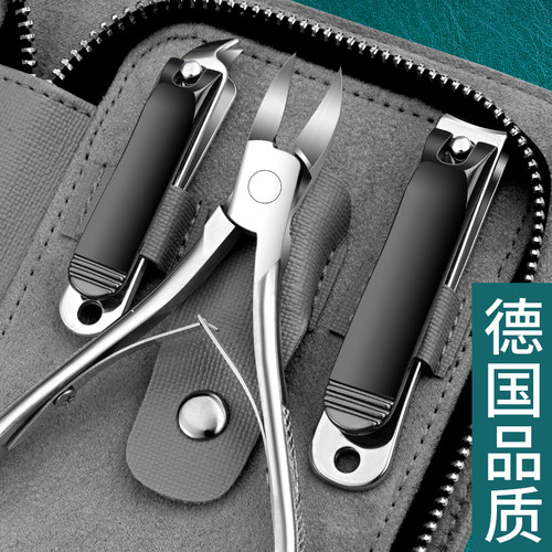 德国指甲刀套装家用指甲剪甲沟专用指甲钳男女高档修脚神器炎 - 封面