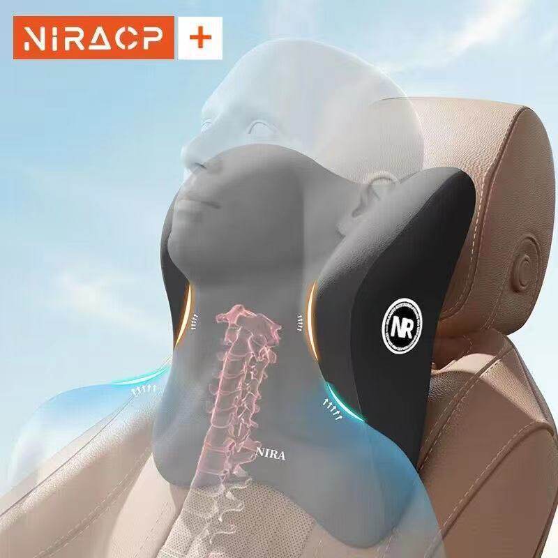 汽车头枕护颈枕腰靠套装记忆棉车用靠枕车载靠背垫司机护腰垫颈椎