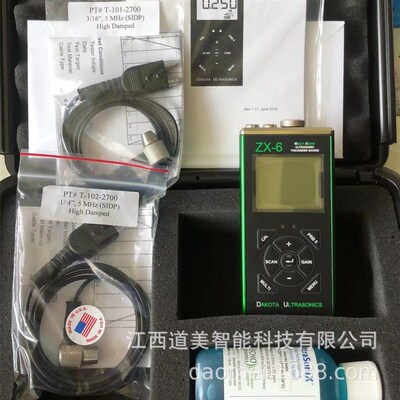 DAKOTA达考特PZX-7 ZX-6高精度超声波测J厚仪PT-102-2000探头