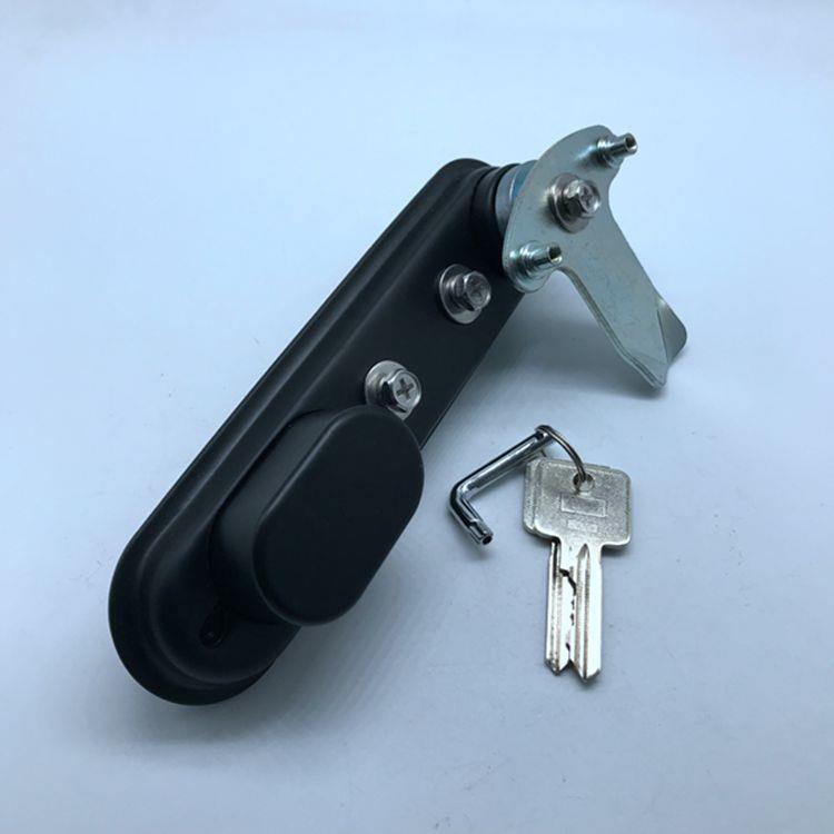 MS864G带挂黑色平面锁，电柜门锁，配电柜门锁，网络机箱机柜锁