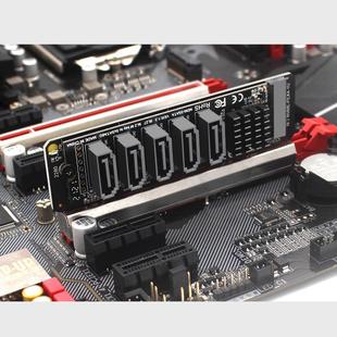 PCI X16 转SATA5口转接卡JMB585芯片 M.2NVME