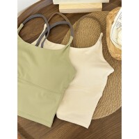 【泽衣壹品】内衣一体上衣运动健身普拉提瑜伽服吊带背心女带胸垫
