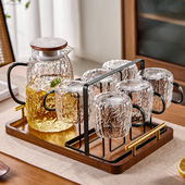 雅港高颜值玻璃杯家用待客轻奢高级感客厅水杯套装 喝水茶杯杯子女