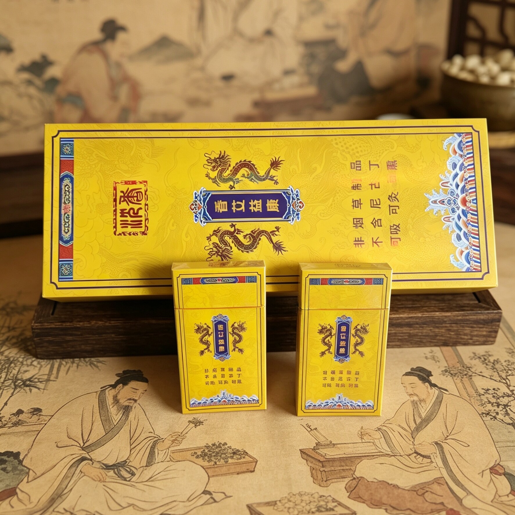 三棵艾草保健烟灸艾灸盒灸合天下李时珍新款养生细艾条温可吸可熏