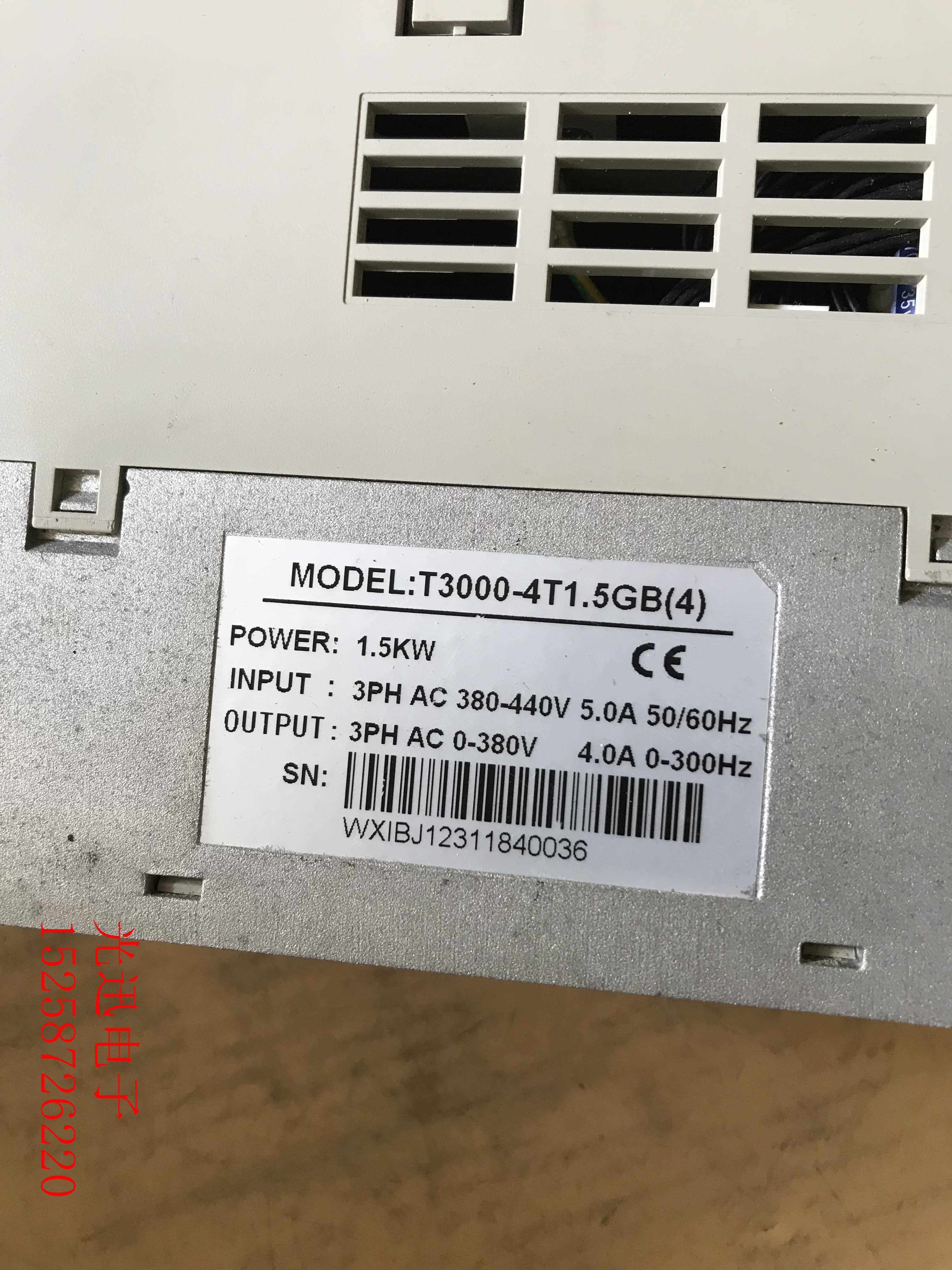 拆机台威变频器 t3000-4t1.5gb 1.5 380v 现货质量保证实物拍摄