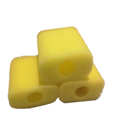 超白小鱼缸内置专用棉过滤棉黄色