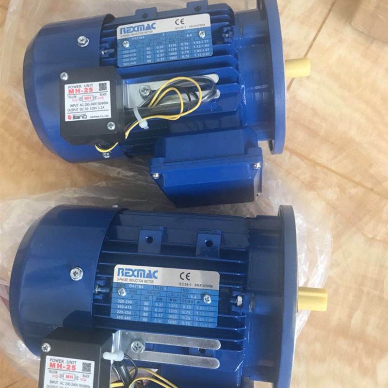 现货台湾原装进口现货RlEXMAC电机RA90B6 0.75KWB3/B5/B14刹车电