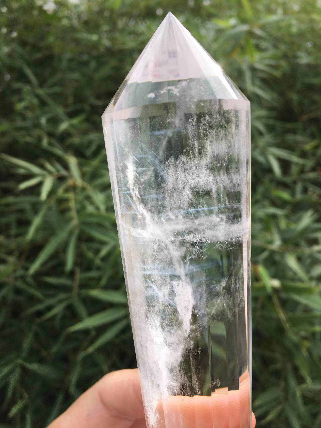 泉洛珠宝纯天然白水晶