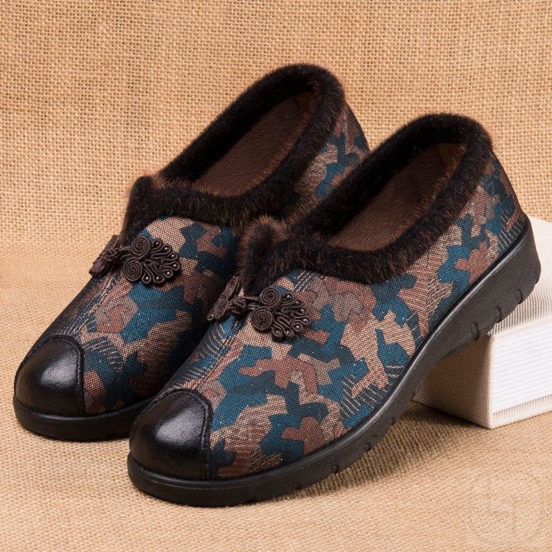 老北京布鞋女士秋冬老人鞋奶奶老人加绒软底防滑老太太二棉妈妈鞋,女鞋,棉鞋,淘宝优惠券,粉丝福利购,淘宝优惠卷