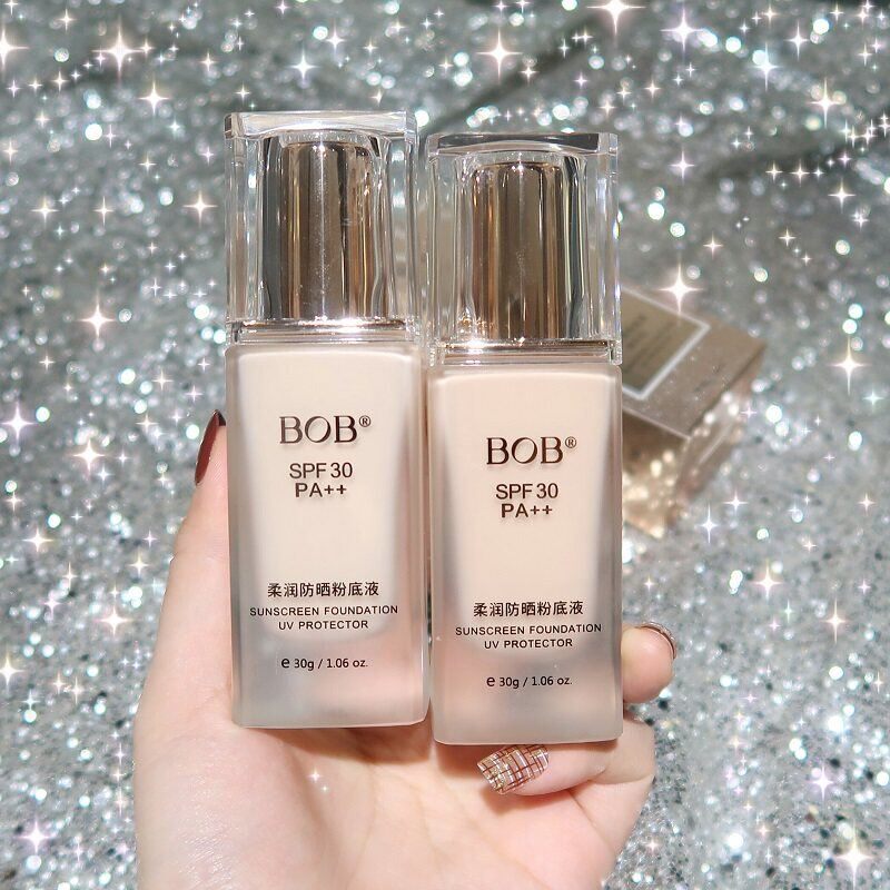 底妆二合一~防晒粉底液妆前隔离乳防晒霜女面部SPF30倍遮瑕