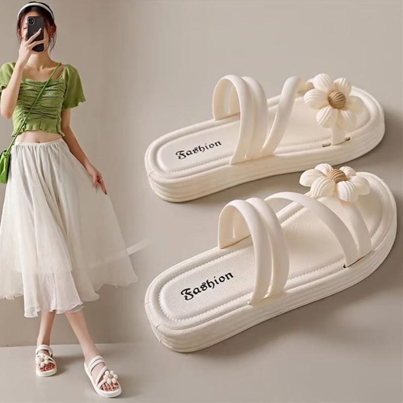 沙滩凉鞋可湿水海边拖鞋女款可下水外出踩水凉拖鞋子夏季外穿防滑