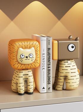 搞怪书档摆件奶油风酒柜