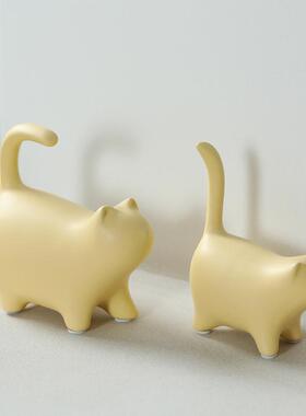 创意酒柜装饰品陶瓷猫咪