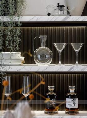 集饰现代轻奢样板房水吧酒柜酒具醒酒器装饰摆件组合展示厅摆设