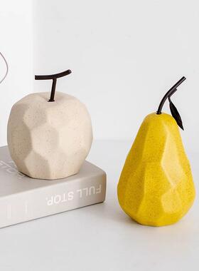 北欧陶瓷几何水果侘寂风