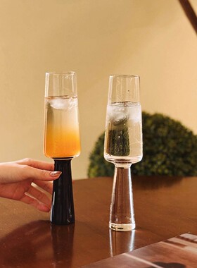 集饰酷飒高酒杯ins风透明