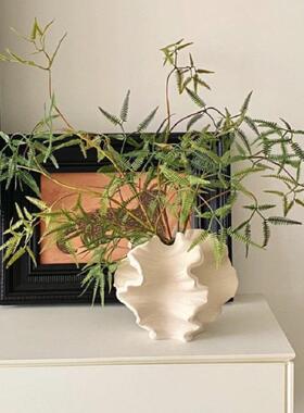 侘寂风轻奢陶瓷花瓶插花